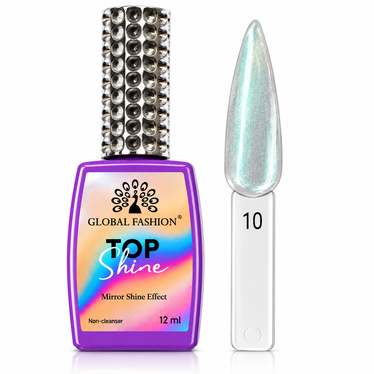 "TOP SHINE" топ лак без лепкав слой, 12 мл, номер 10
